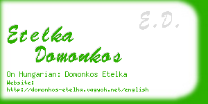 etelka domonkos business card